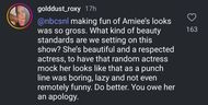 Fan's response to SNL's skit (Image via Instagram/@nbcsnl)